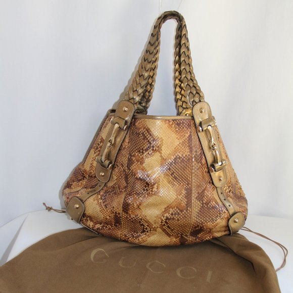 Gucci Pelham Medium Python Bag - Picture 1 of 13